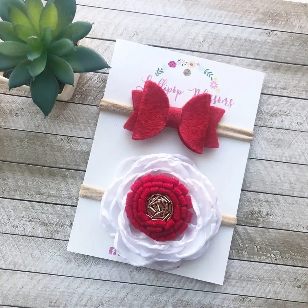 Set of Christmas Baby Headbands